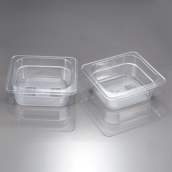 투명한 플라스틱 그릇 2개